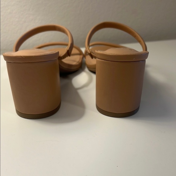 A New Day Tan Minimalist Heels with Block Heel - Picture 2 of 3